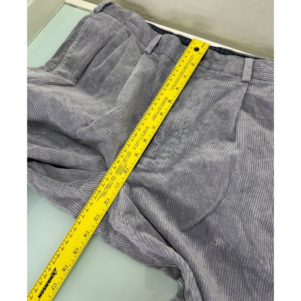 Brooks Brothers Corduroy Elliot Pants Mens 38X30 Cuffed Pleated Trouser Stretch - Picture 8 of 11